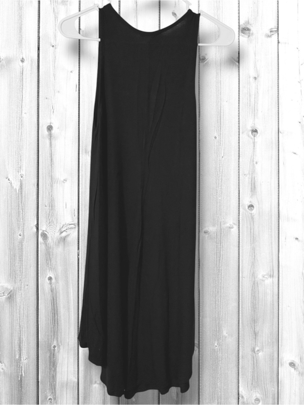 🌼Reborn J Black Asymmetrical Sleeveless Swing Dress - Picture 2 of 4